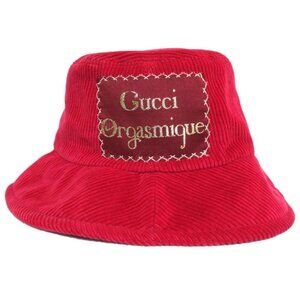 Gucci Orgasmique Corduroy Fedora Hat Bucket Hat L Size 59 cm
